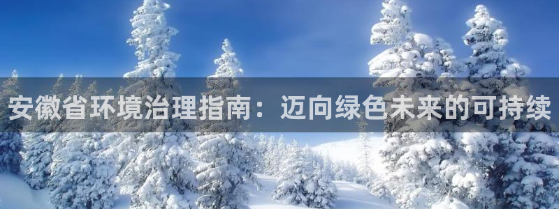 凯发国际官方网站|安徽省环境治理指南：迈